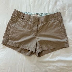 J Crew Chino Khaki 2.5” Shorts